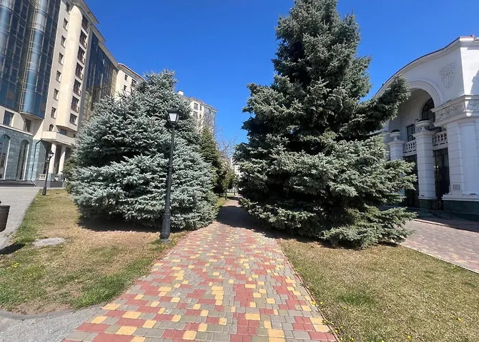 Appartement спальня-студия с видом на море и парк