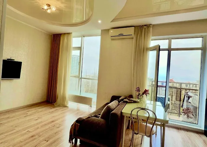 спальня-студия с видом на море и парк *