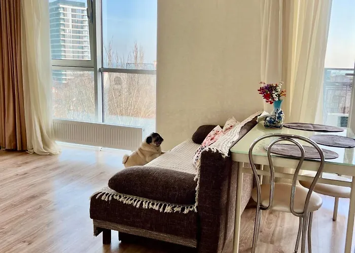 спальня-студия с видом на море и парк *