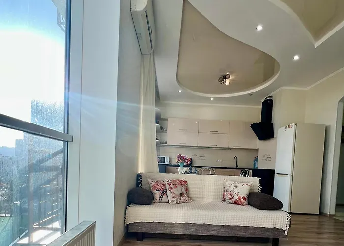 спальня-студия с видом на море и парк *